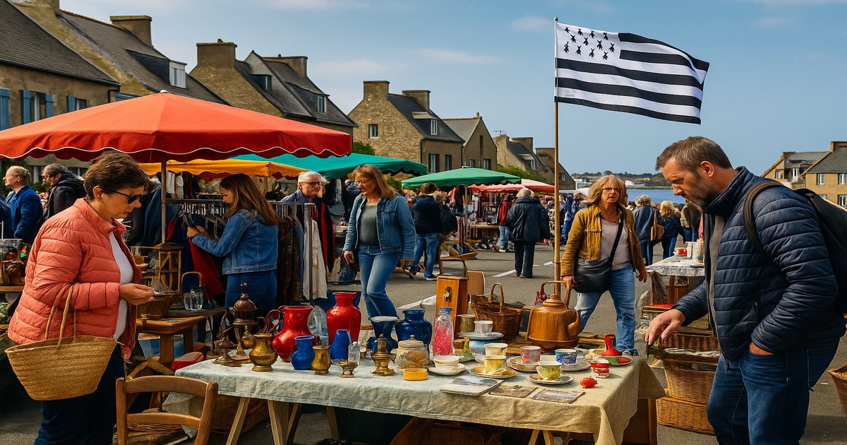 Brocante en Bretagne : stands colorés, chineurs et ambiance conviviale