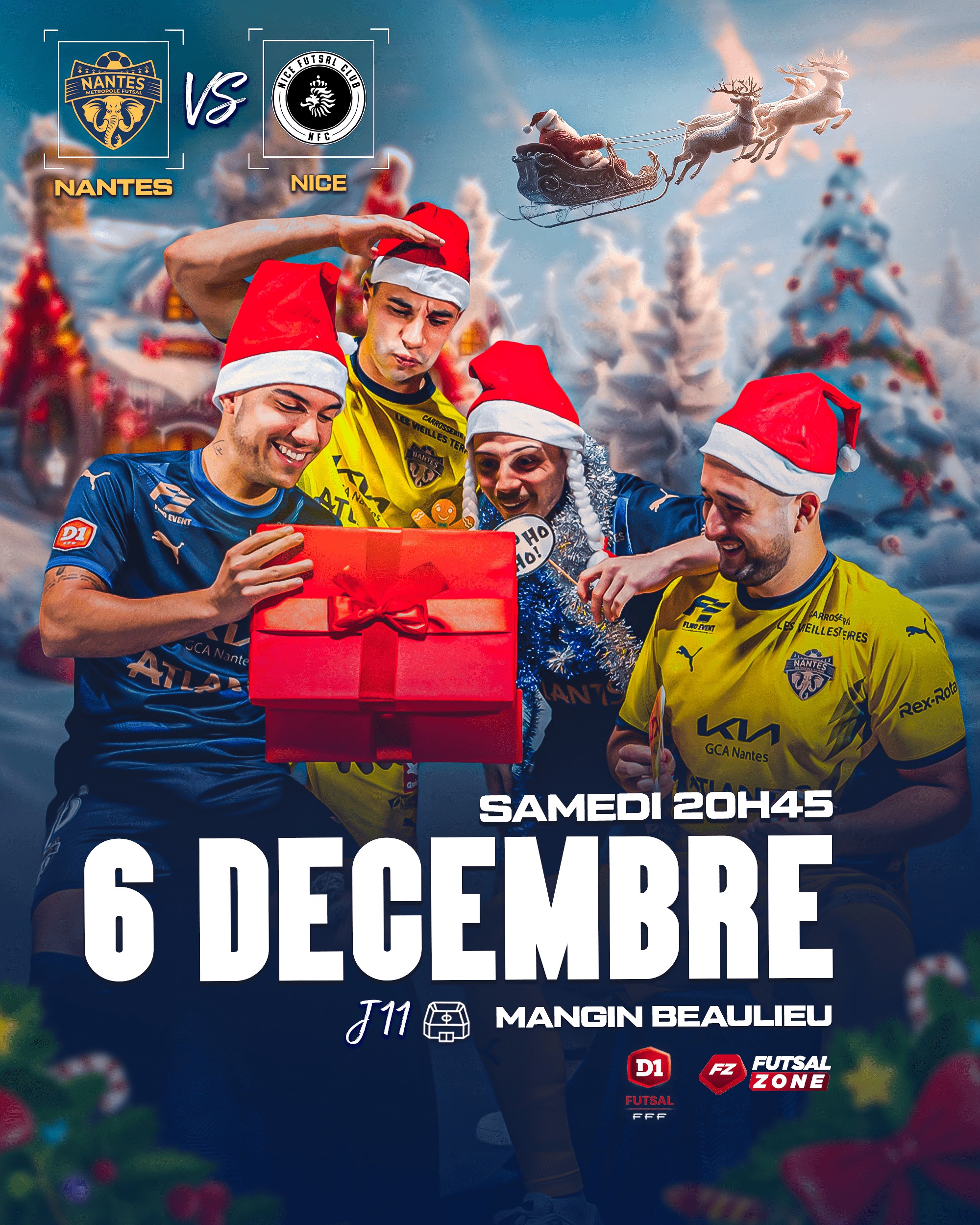 D1 FUTSAL – Nantes Métropole Futsal vs Nice Futsal Club